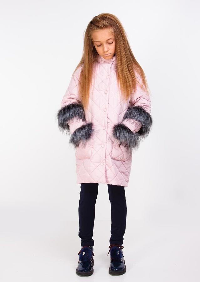 Куртка для девочки Сара пудра, Розовый, 146