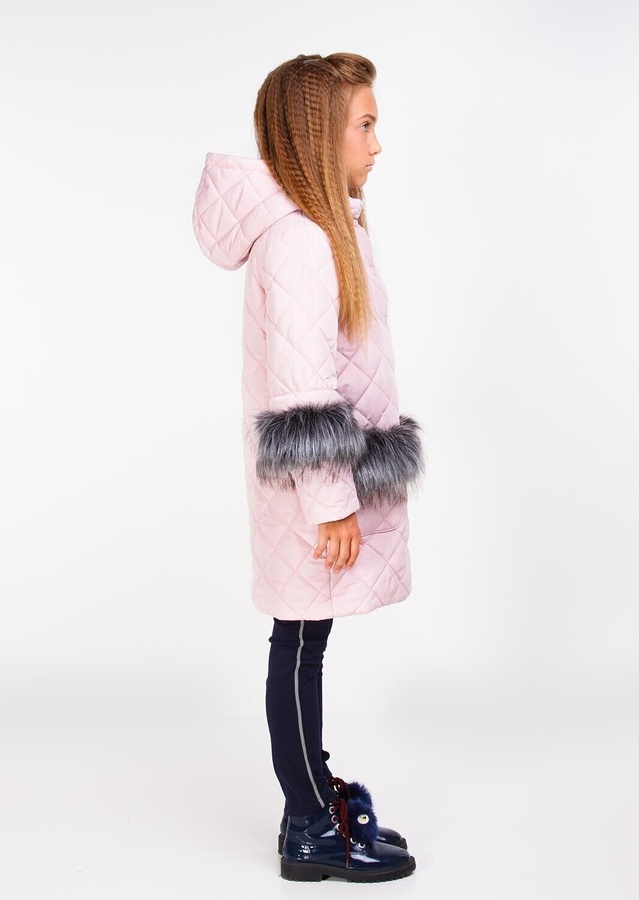 Куртка для дівчинки Сара пудра, Рожевий, 152