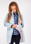 Куртка для девочки Сара голубой, Голубой, 128