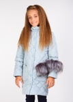 Куртка для девочки Сара голубой, Голубой, 122