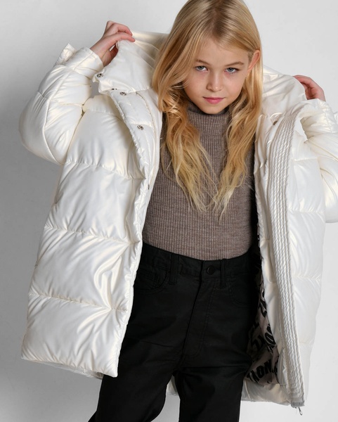 Пухова куртка для дівчаток від 6 до 17 років XW_DT-8355-3, Білий, 30
