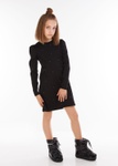 Платье для девочки Ноир черный, Черный, 122