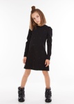 Платье для девочки Ноир черный, Черный, 134