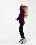 Худі дитяче HD-12017-19 з карманом та капюшоном із регульованим шнурком фіолетове, Фіолетовий, 110