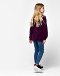 Худі дитяче HD-12017-19 з карманом та капюшоном із регульованим шнурком фіолетове, Фіолетовий, 110