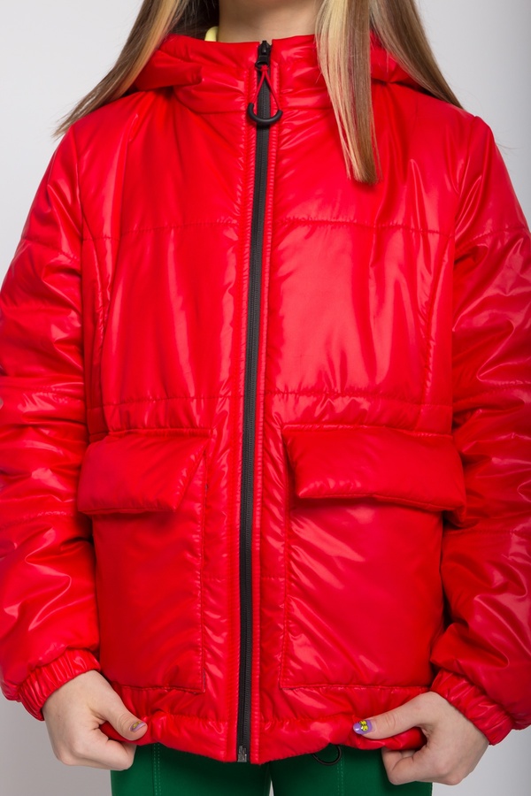 Куртка для дівчинки Діззі червоний, Червоний, 128