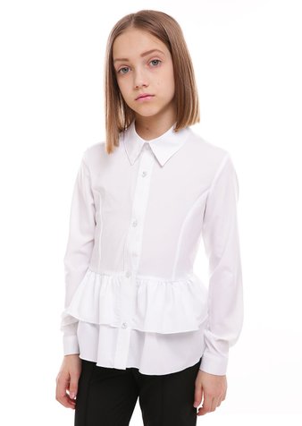 Блузка для девочки Айлин белый, 122
