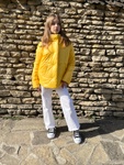 Куртка для девочки подростка желтая, Жёлтый, XS