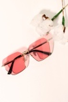 Солнцезащитные очки с цветными линзами 1379.4151, розовый (малина), UN