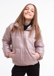 Куртка для дівчинки Домініка бежевий, Бежевий, 122
