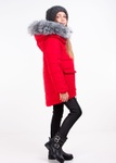 Зимняя куртка для девочки Линда красный, Красный, 122