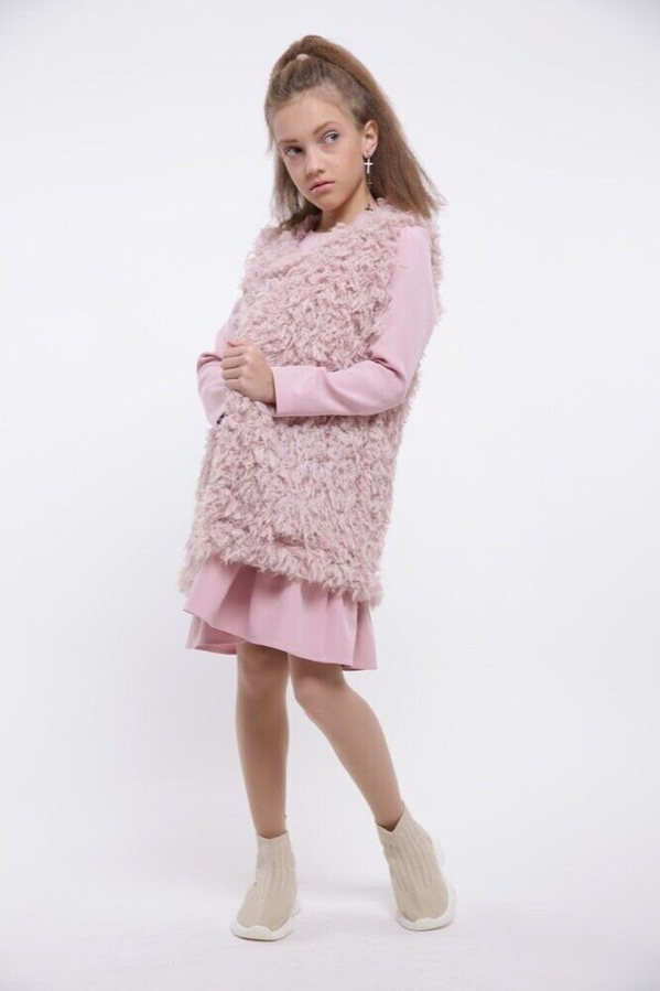 Платье для девочки Валерия розовый, Розовый, 134