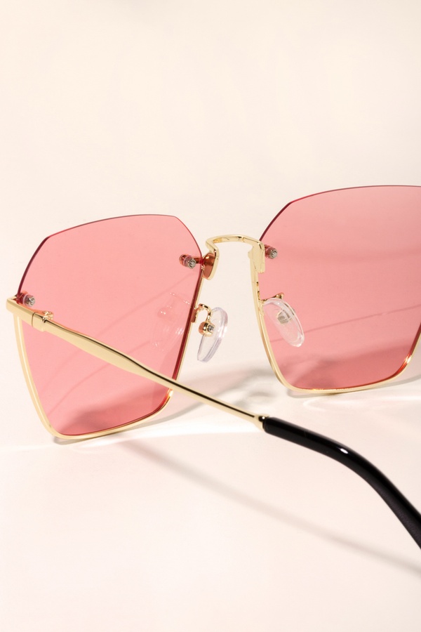 Солнцезащитные очки с цветными линзами 1379.4151, розовый (малина), UN