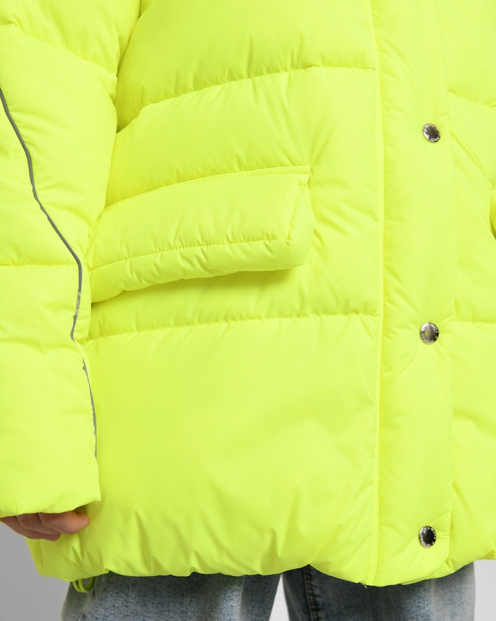 Куртка зима для дівчинки від 6 до 17 років XW_DT-8329-12, Жовтий, 30