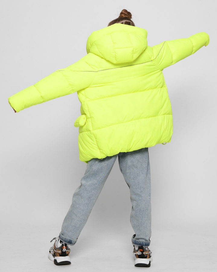 Куртка зима для дівчинки від 6 до 17 років XW_DT-8329-12, Жовтий, 30