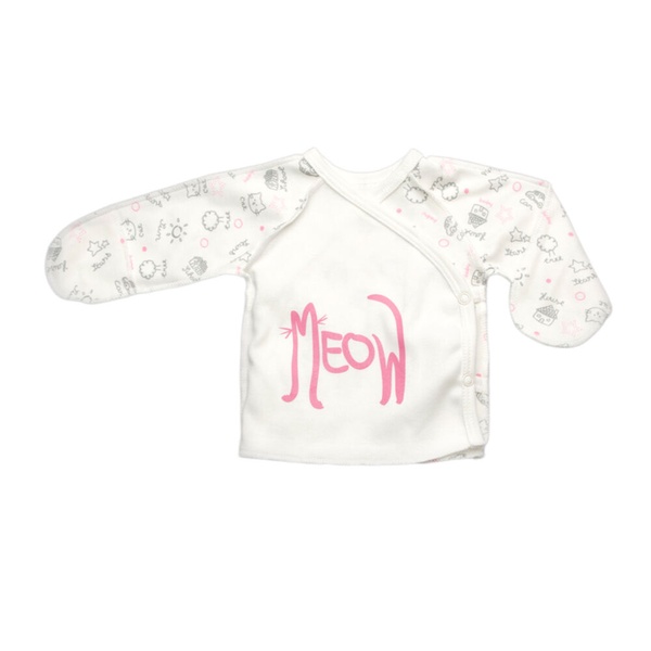 Сорочечка для новонароджених унісекс, Рожевий, 86