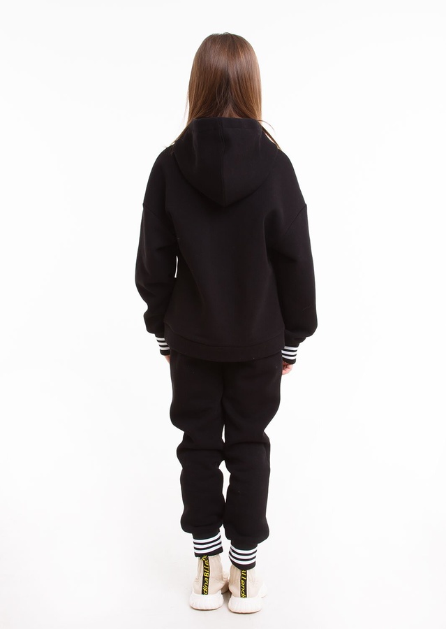 Спортивний костюм для дівчинки Стріт Чорний, Черный, 128