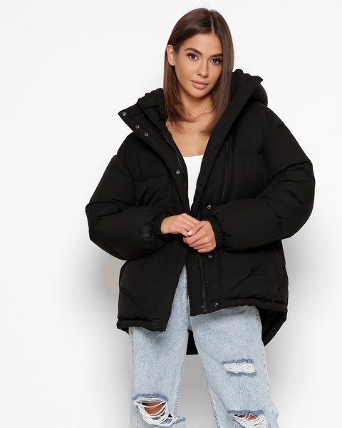 Зимова жіноча куртка XW_LS-8900-8, Чорний, 42