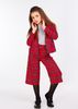 Костюм для девочки Жаклин клетка красный (пиджак+кюлоты), Красный, 128