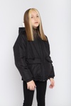 Куртка для дівчинки Діззі чорний, Черный, 128