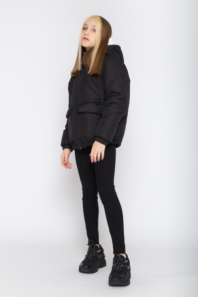 Куртка для дівчинки Діззі чорний, Черный, 122