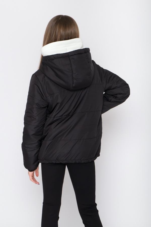 Куртка для дівчинки Діззі чорний, Черный, 128
