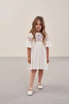 Плаття вишиванка для дівчинки "Зайчики" Білий, Білий, 128