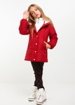 Куртка для дівчинки Канада бордовий, Бордовий, 110