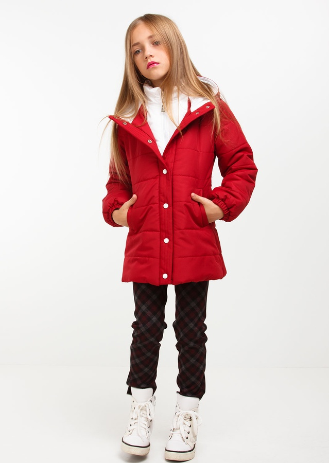 Куртка для девочки Канада бордовый, Бордовый, 110