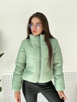 Модная куртка MSH-145 демисезон оливковая, Олівковий, 42