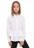 Блузка для дівчинки Айлін білий, Білий, 128