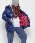 Блискуча пухова куртка для дівчаток від 6 до 17 років XW_DT-8320-2, Синій, 30