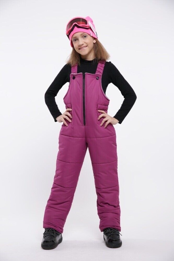 Зимовий комплект куртка + комбінезон КУ0751 фіолетовий, Фіолетовий, 146