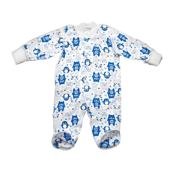 Комбінезон з довгим рукавом для немовлят унісекс, Блакитний, 98