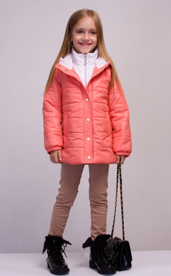 Куртка для дівчинки Канада рожевий, Рожевий, 110