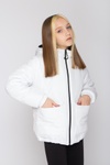 Куртка для дівчинки Діззі білий, Білий, 128