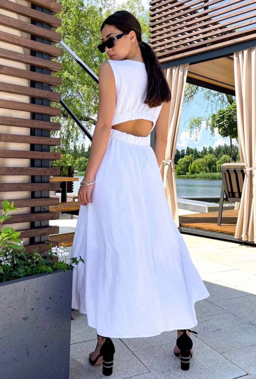 Белое летнее платье, популярные модели, материалы изготовления