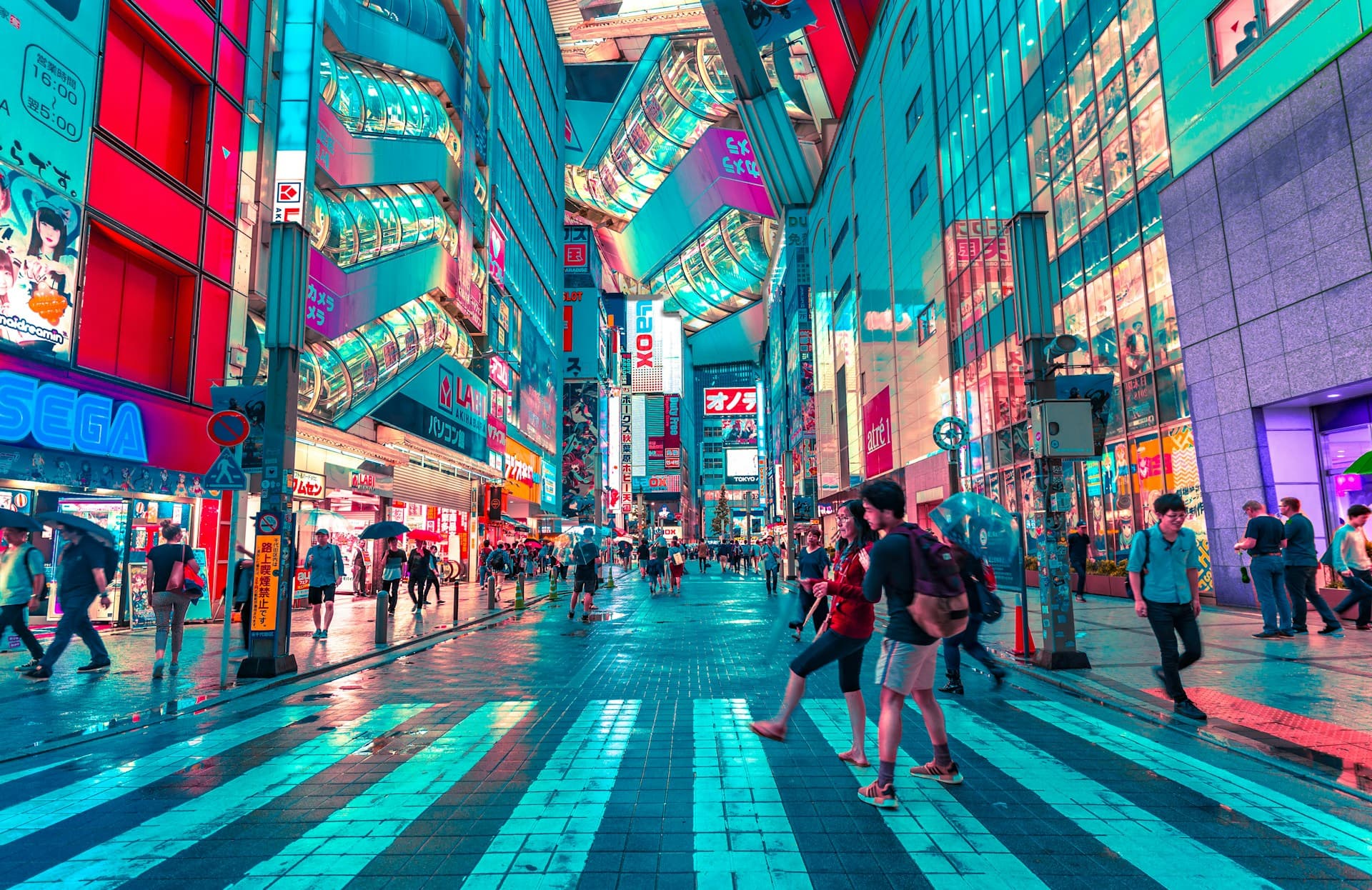 Торговый квартал в Токио